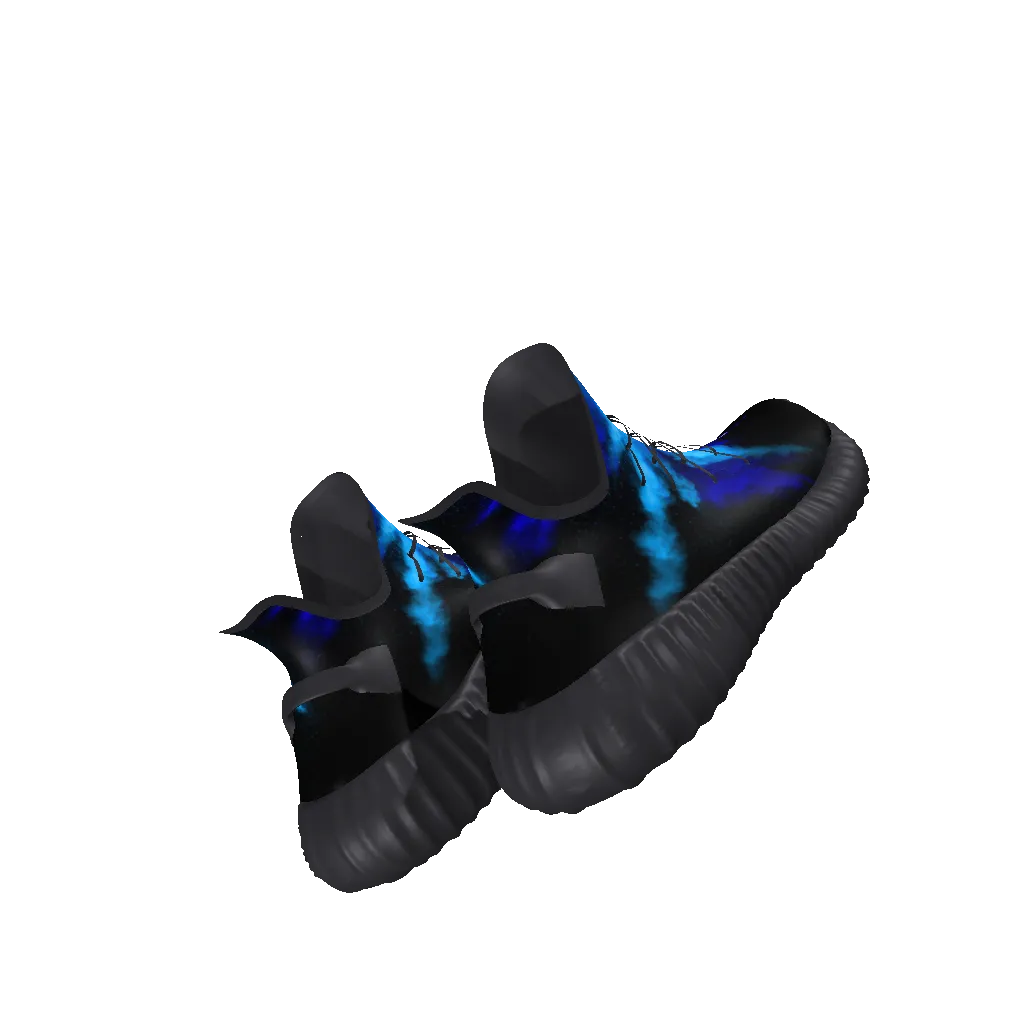 Boom Sneakers - All-Over Print Lace Up Knit Chunky Sneakers