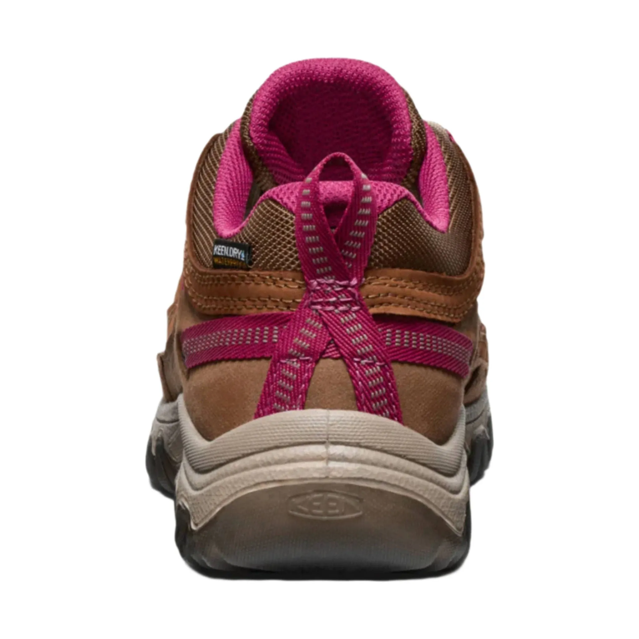 KEEN Women's Targhee IV Waterproof Hiking Shoe - Bison/Beaujolais
