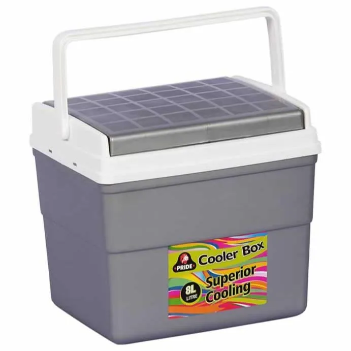 Pride Cooler Box 8 Litre Silver P3070