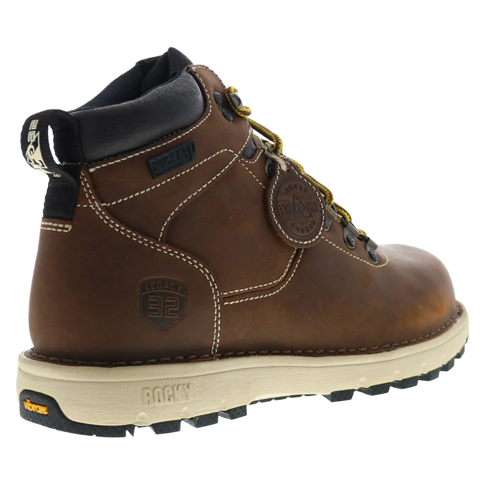 Rocky Legacy 32 Waterproof Work RKK0366 Mens Brown Wide Leather Work Boots