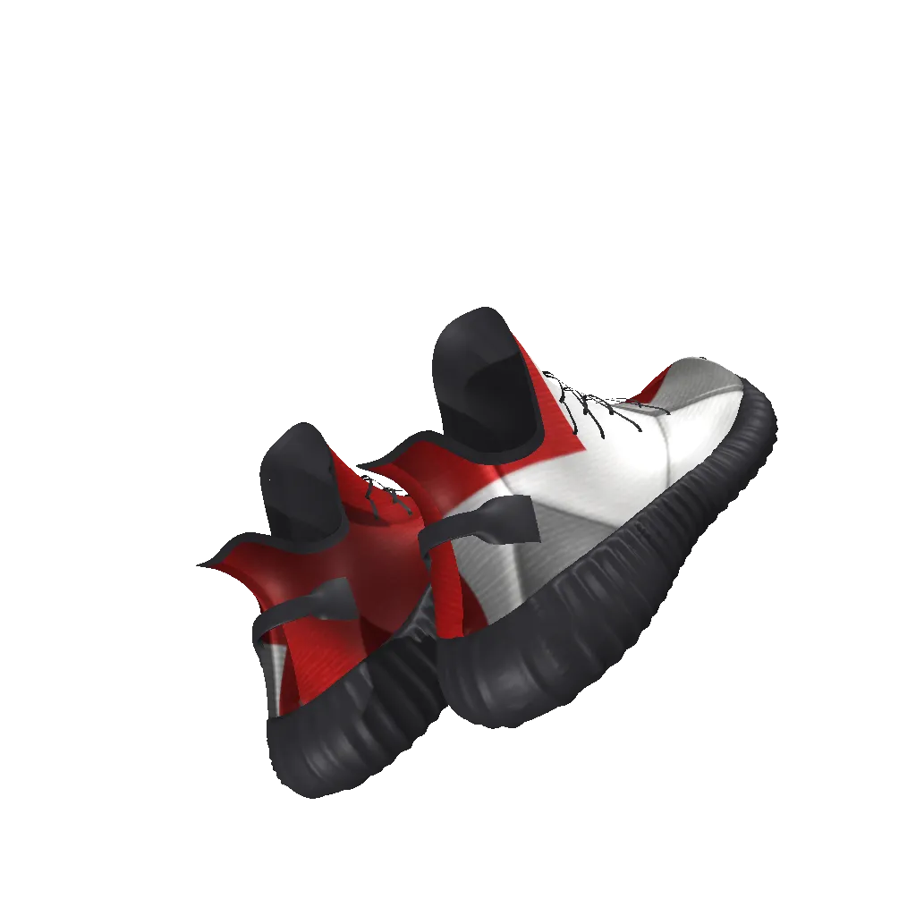 Swiss Sneakers - All-Over Print Lace Up Knit Chunky Sneakers