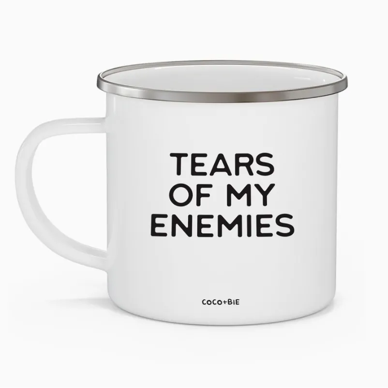 Tears of My Enemies Campfire Style 12 oz Enamel Mug