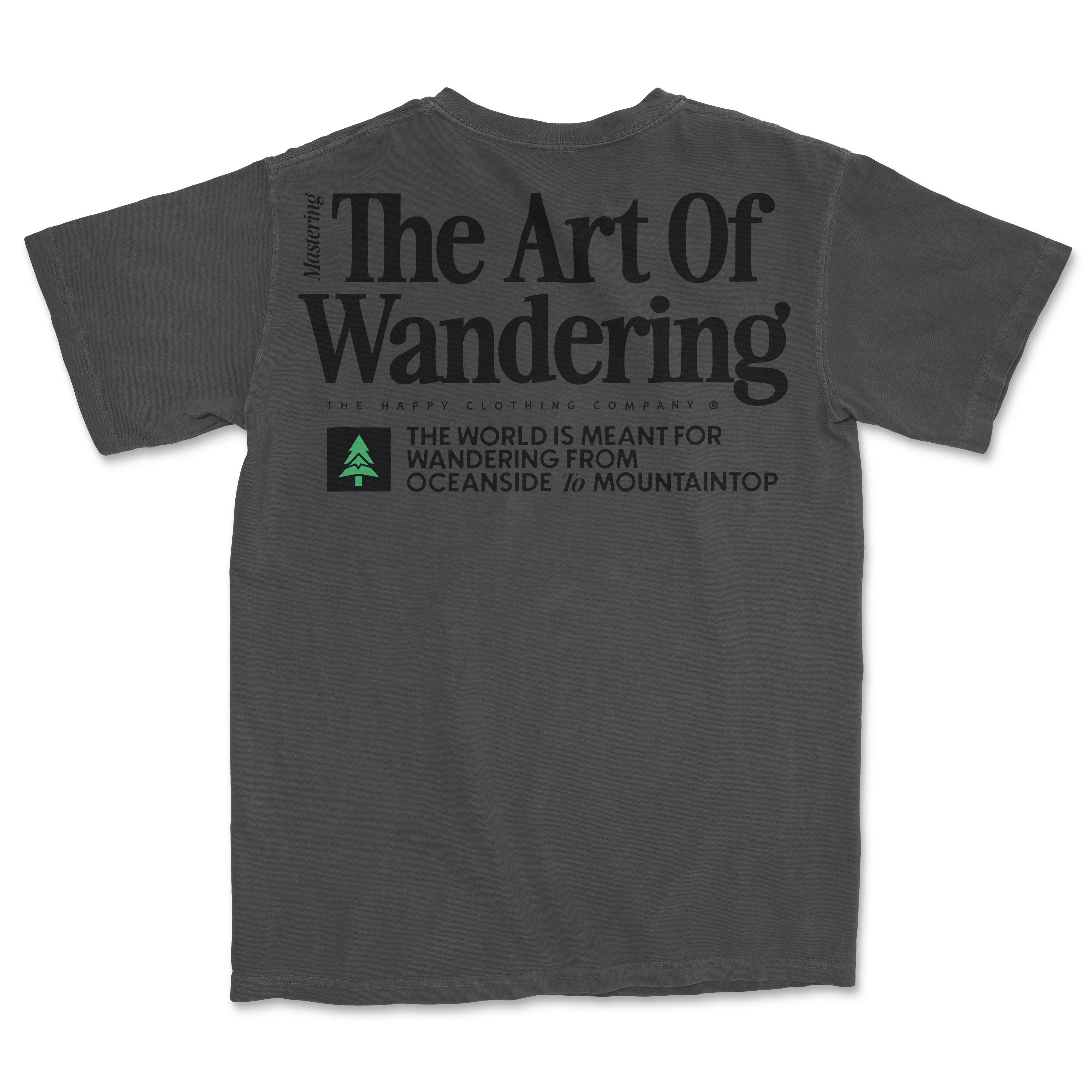 The Art Of Wandering Back Print 'Vintage Tee' | Oversized Heavyweight |