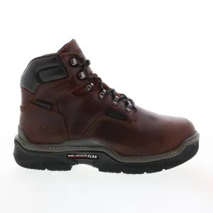 Wolverine Raider Durashocks Waterproof Met-Guard Mens Brown Wide Work Boots