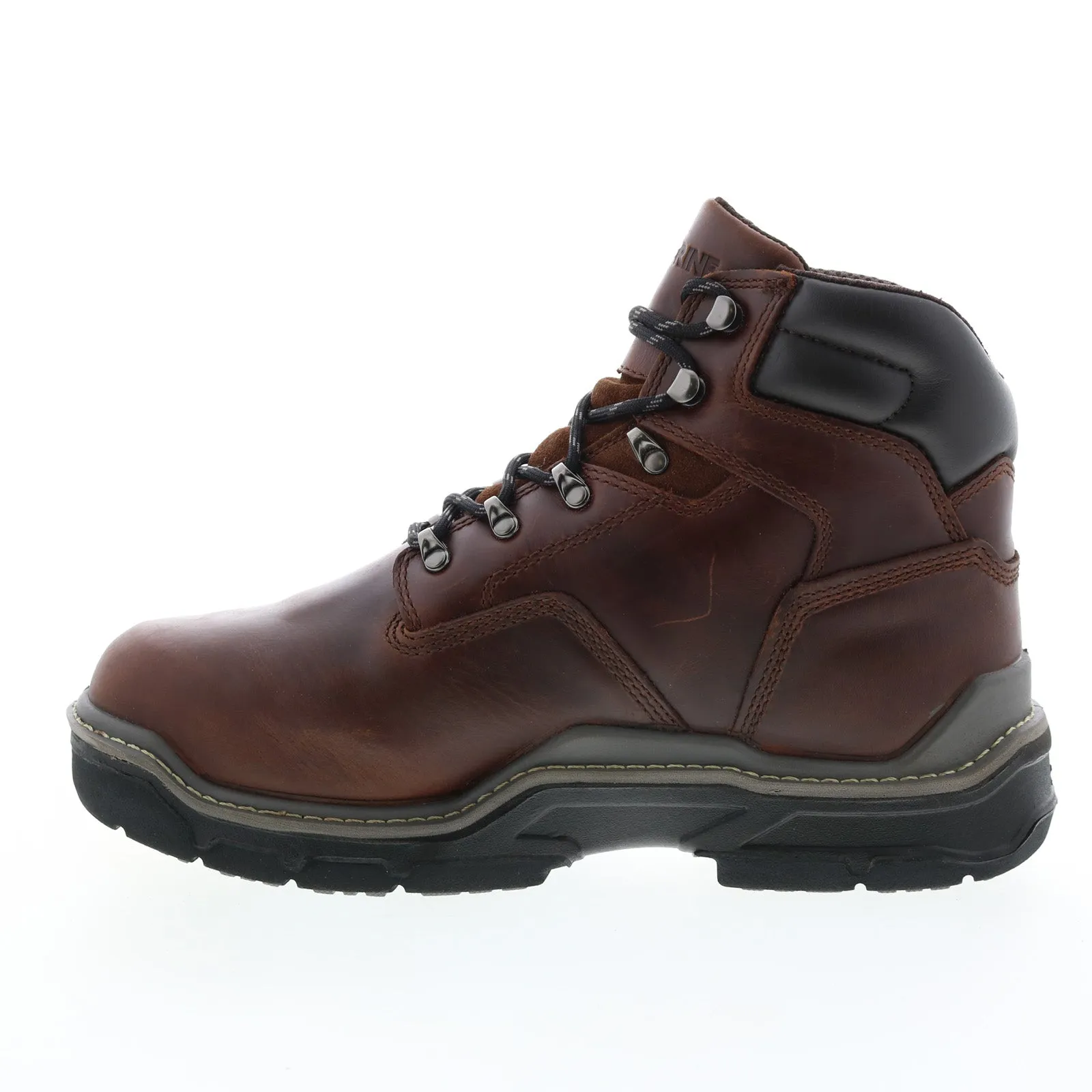 Wolverine Raider Durashocks Waterproof Met-Guard Mens Brown Wide Work Boots