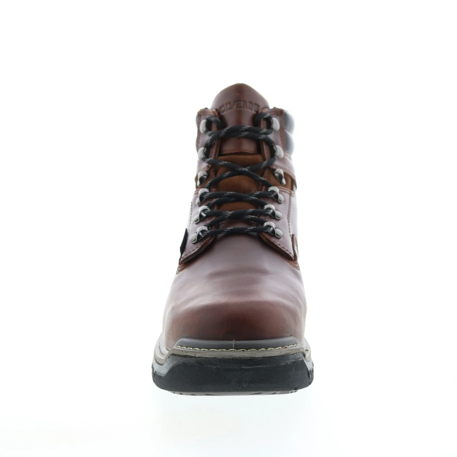 Wolverine Raider Durashocks Waterproof Met-Guard Mens Brown Wide Work Boots
