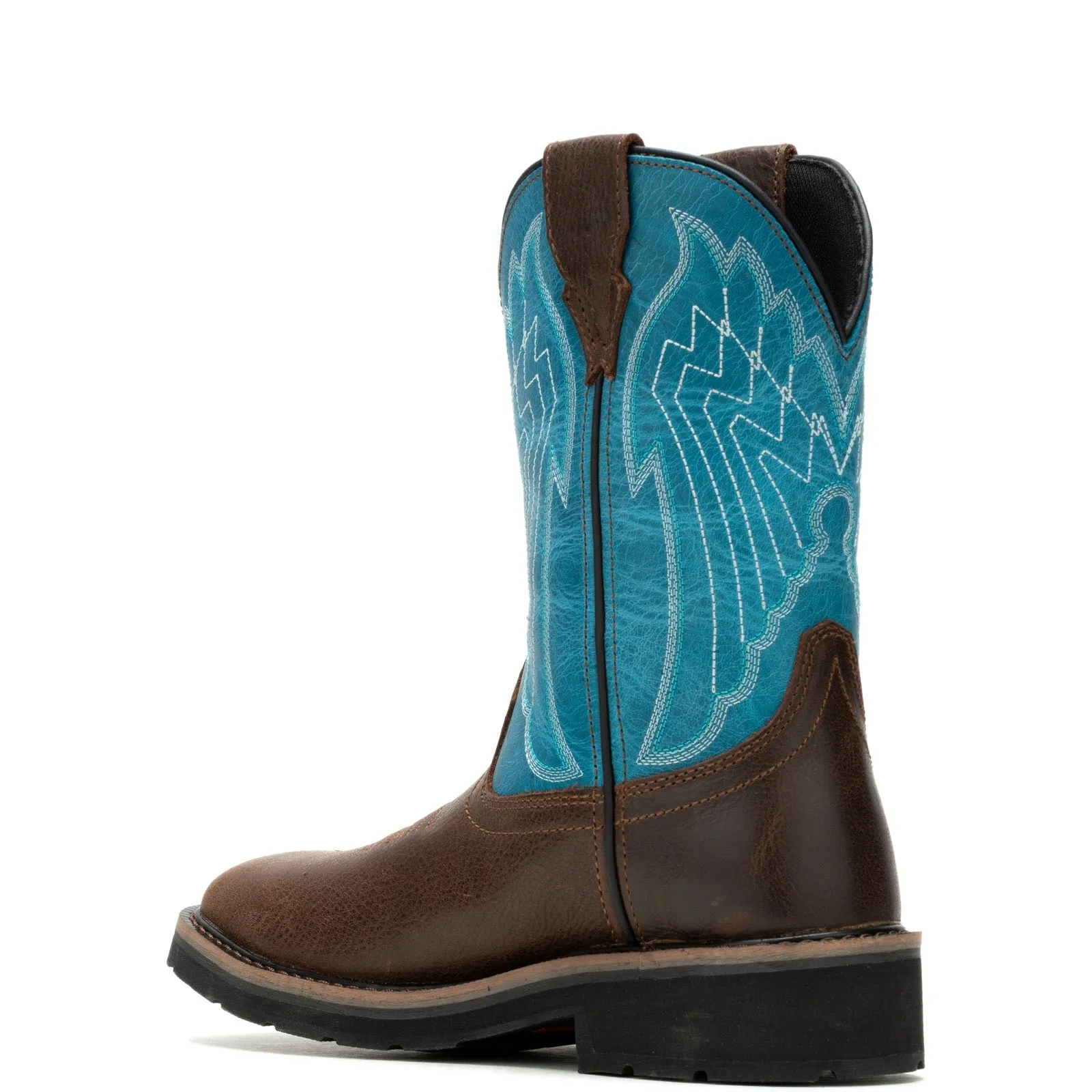 Wolverine Rancher Eagle Waterproof Steel Toe Womens Brown Wide Work Boots